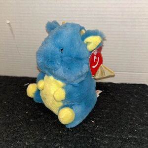 Blue and Yellow Plush Dragon